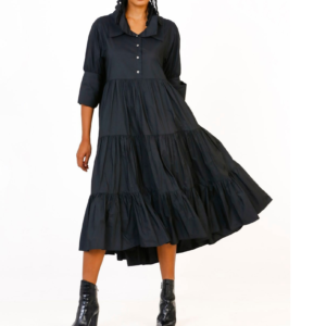 Tafta pleated dress